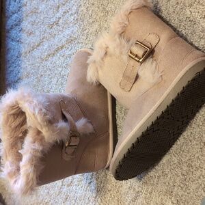 Cozy Faux Fur Boots (Never Worn)